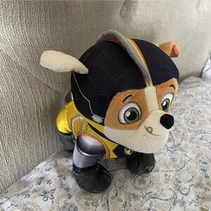 Paw Patrol 8" Plush Rubble Soft Stuffed Toy NWT